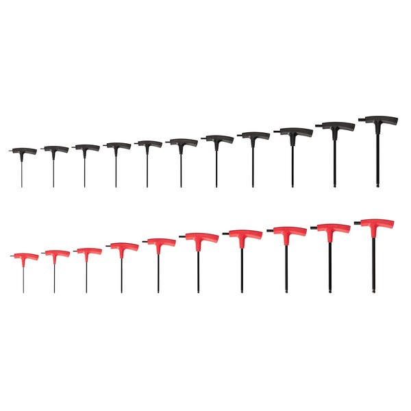 Ball End Hex T-Handle Key Set, 21-Piece (5/64-3/8 in., 2-10 mm)